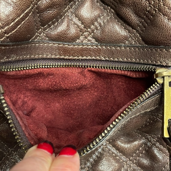 Marc Jacobs Brown Quilted Stam Bag